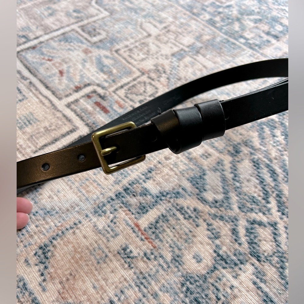 Madewell Black Leather Belt XS